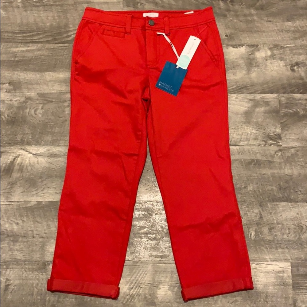 Market & Spruce Capri Cuffed Pant